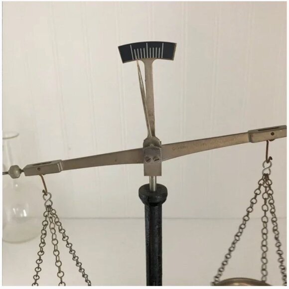 Vintage * MCM German Beam Scale with Weights & Measures - Picture 3 of 11